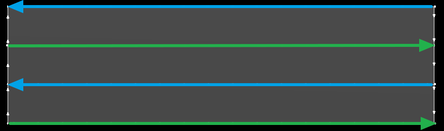 Alternating common line direction
