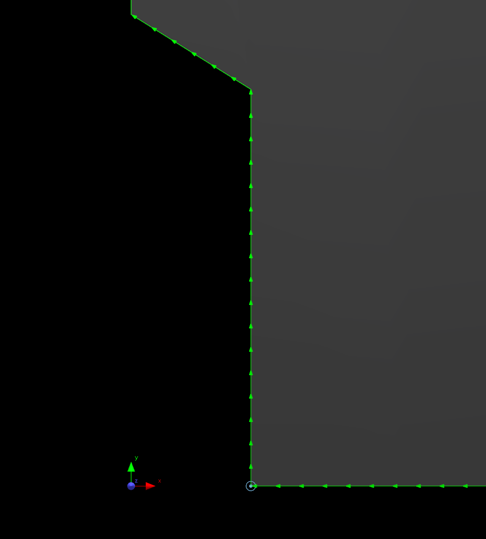 Cooling point marker on a corner vertex