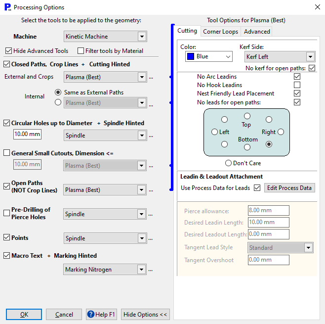 Nesting onto multiple plates processing 1