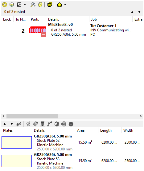 communicating with touchcut - plates added